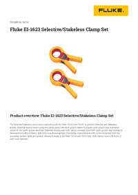 Thumbnail of document Data Sheet - EI-1623 Selective/Stakeless Clamp Set